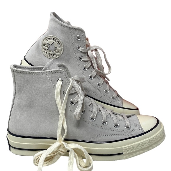 Converse Shoes - Converse Chuck 70 High Top Suede Shoes Women's Size Pale Putty Casual A01459C